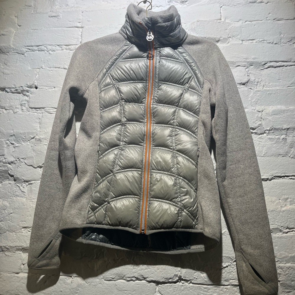 Michael Kors Gray Puffer Jacket